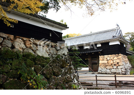 深秋高知城堡大手町門和西南箭頭箭頭圍欄2012.11.19射擊 6096891