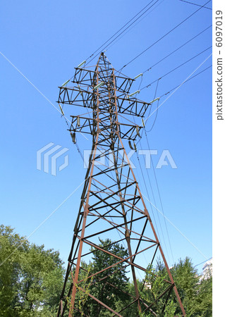 power electricity line power electricity line 6097019