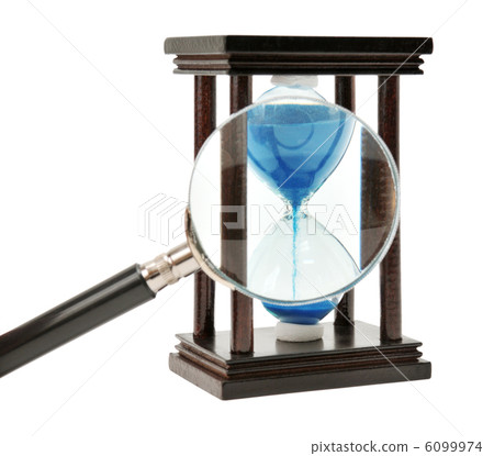 hourglass and loupe 6099974