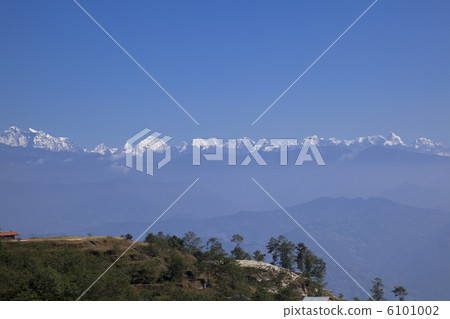 喜馬拉雅山脈從Nagarcot 喜馬拉雅山脈從Nagarcot 6101002