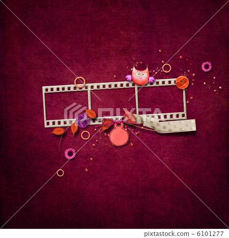 Layout of digital scrapbook 6101277