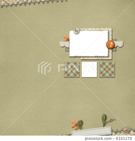 Layout of digital scrapbook 6101278