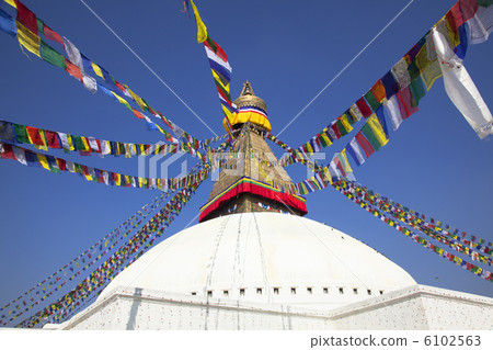 加德滿都的Bodhanath寺 6102563
