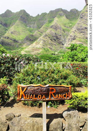 Hawaii Kualoa ranch sign 6102825