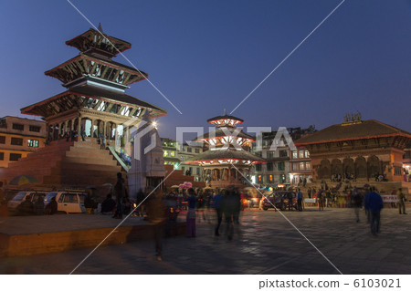 Shiva Temple in Durbar Square Night view 6103021