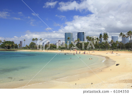 夏威夷海灘 阿拉莫阿納海灘 6104350