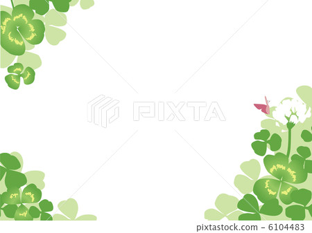 三葉草和蝴蝶的一面 6104483