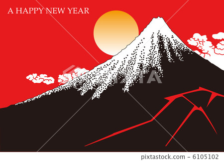 新年卡片Kurofuji 6105102