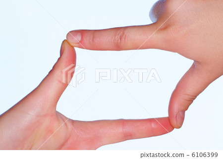 Hands frame,clipping path included 6106399