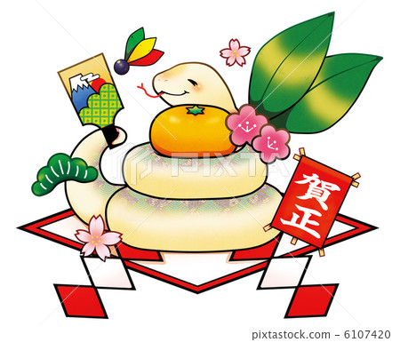 新年賀卡材料/米（鏡米式） 6107420