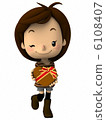 Girls with Valentine's Day chocolate 6108407