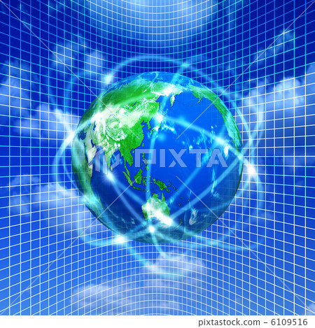 Internet network surrounding the earth Internet network surrounding the earth 6109516