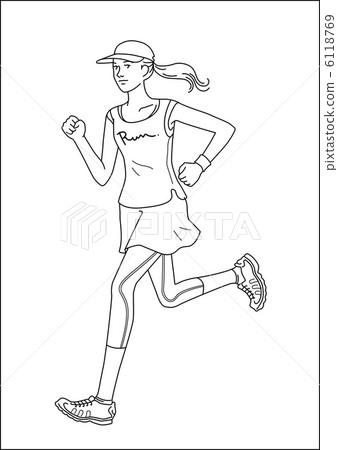 Female runner Female runner 6118769
