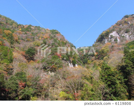 The autumnal leaves of Ka Furuki (Oni-rock) "Murore Redeme Aoyama Quasi-national Park" The autumnal leaves of Ka Furuki (Oni-rock) "Murore Redeme Aoyama Quasi-national Park" 6119808