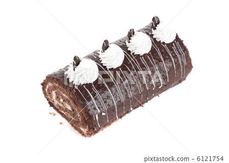 Chocolate Swiss roll 6121754