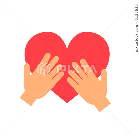 Hand holding a heart 6125636