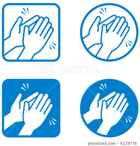Clapping (blue) -2 6129778