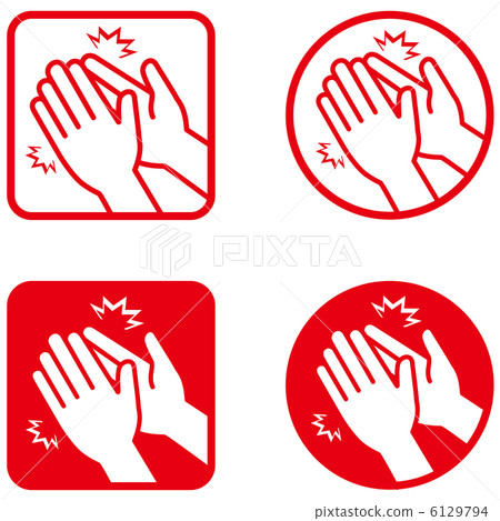 Clapping (red) -3 - Stock Illustration [6129794] - PIXTA