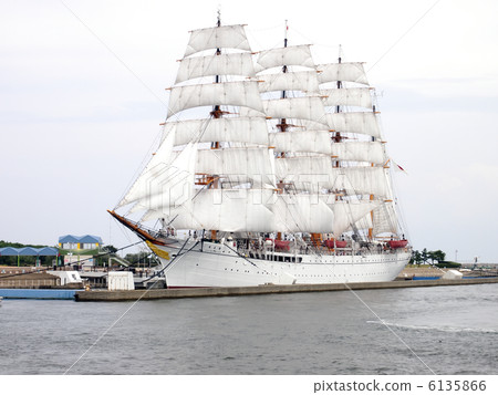 帆船Kaiomaru總帆展帆 6135866
