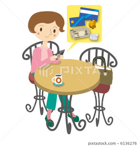 Internet banking with smartphone 6136276