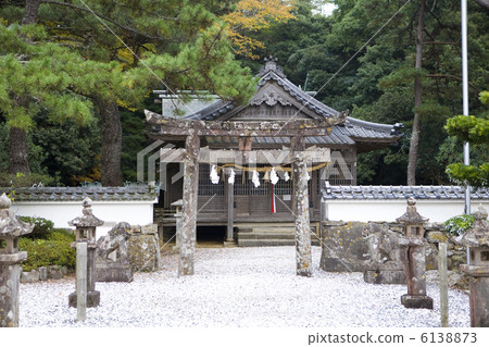 Wada Tama Mimi Shrine Gino Torii和Worship Hall 6138873