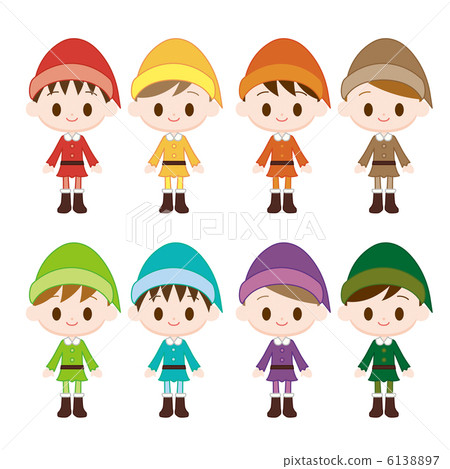 8 boys in dwarf costumes 6138897