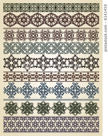 Vector Seamless Borders 6141459