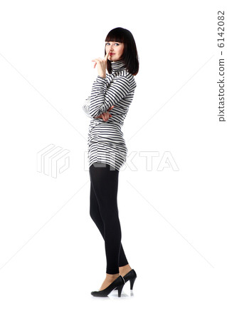 brunette on white full body brunette on white full body 6142082