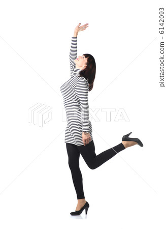 brunette on white full body brunette on white full body 6142093