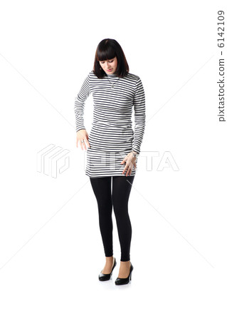 young fashionable beautiful brunette woman 6142109