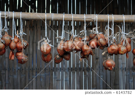 Bonding suspended from a bamboo rod 6143782
