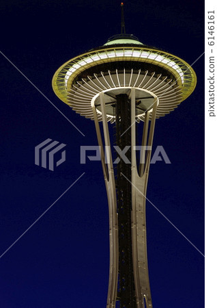 藍色太空針塔 6146161