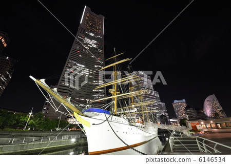 Landmark Tower Japan Maru Yokohama Night view 6146534