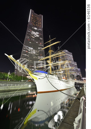 Landmark Tower Japan Maru Yokohama Night view 6146536