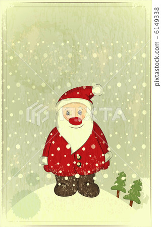 Christmas cards with Santa Claus 6149338