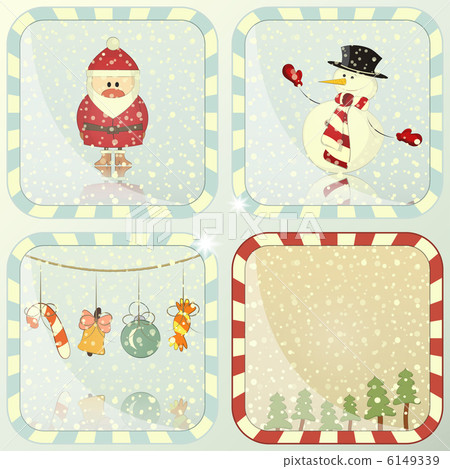 set of Christmas cards set of Christmas cards 6149339