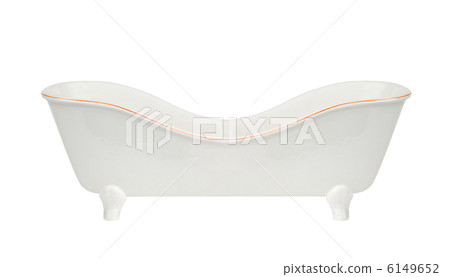 Vintage bathtub isolated with clipping path included 6149652