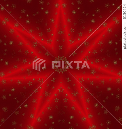 red christmas background with gold snowflakes - Stock Illustration ...
