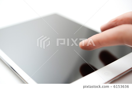 Tablet and fingers Tablet and fingers 6153636