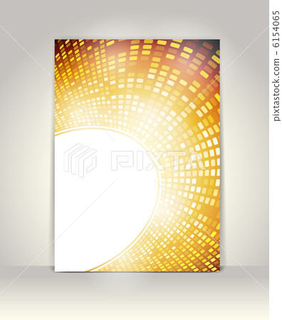 Flyer or brochure template, Party Background with glowing lights 6154065