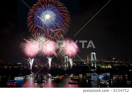 [東京]台場的煙火 6154752