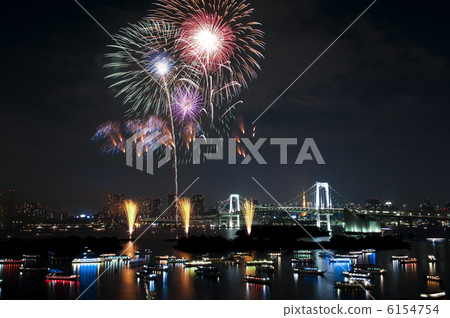 [東京]台場的煙火 6154754
