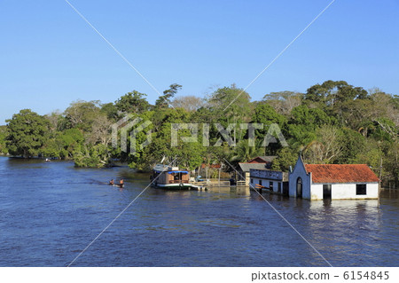 The Amazon River and a private house 6154845
