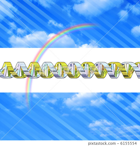 彩虹和DNA·基因序列圖像 6155554