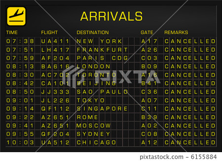 International Airport Timetable Arrivals International Airport Timetable Arrivals 6155884