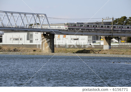 The Keio Line crossing the Tamagawa River 6156771