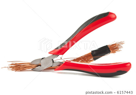 wire with pliers isolated wire with pliers isolated 6157443