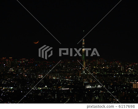 Tokyo Sky Tree Champagne Tree at Moonlight Tokyo Sky Tree Champagne Tree at Moonlight 6157698