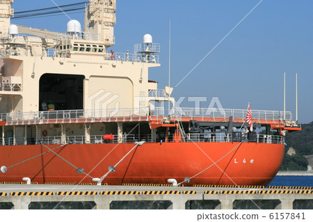 南極觀察船的港口風景SHIRASE 6157841