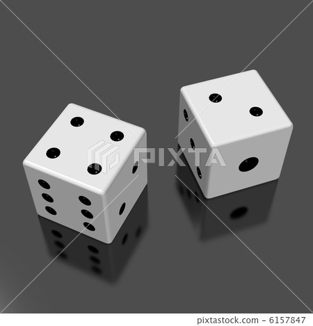 渲染兩個骰子的圖像 6157847